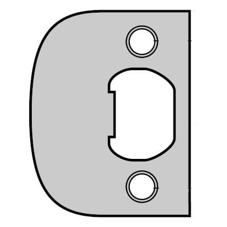 Kwikset Square Corner Full Lip Strike Antique Nickel Finish 83437-15A